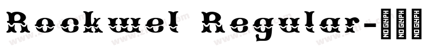 Rockwel Regular字体转换